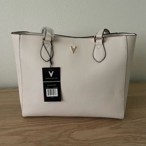 NWT Vanessa Williams Cream Lush Large Tote Bag